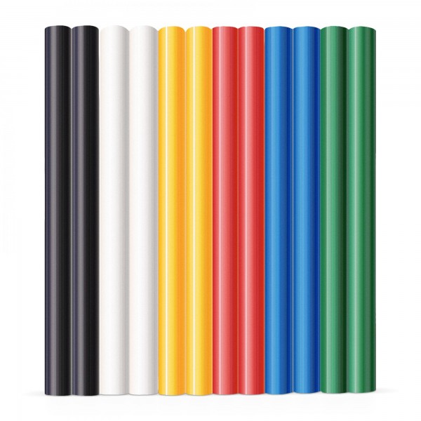 12x Heißklebestick bunt (6 Farben x 2 Stück) Ø 7,2x100mm