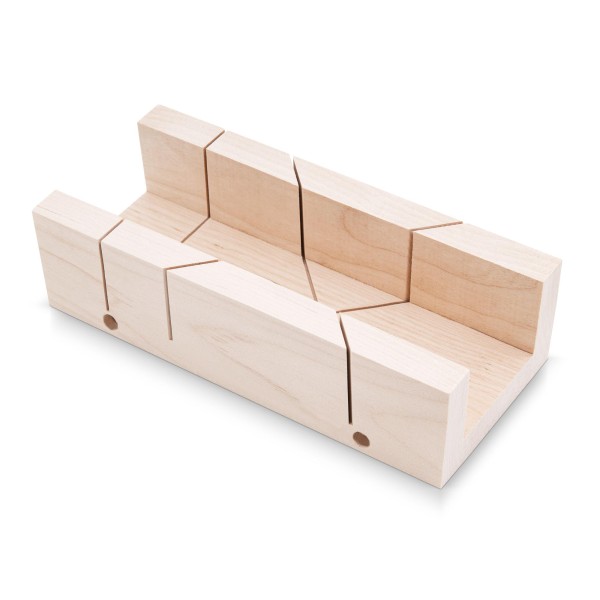 Gehrungslade Holz für 90°/45° Schnitte - 190 x 55 mm